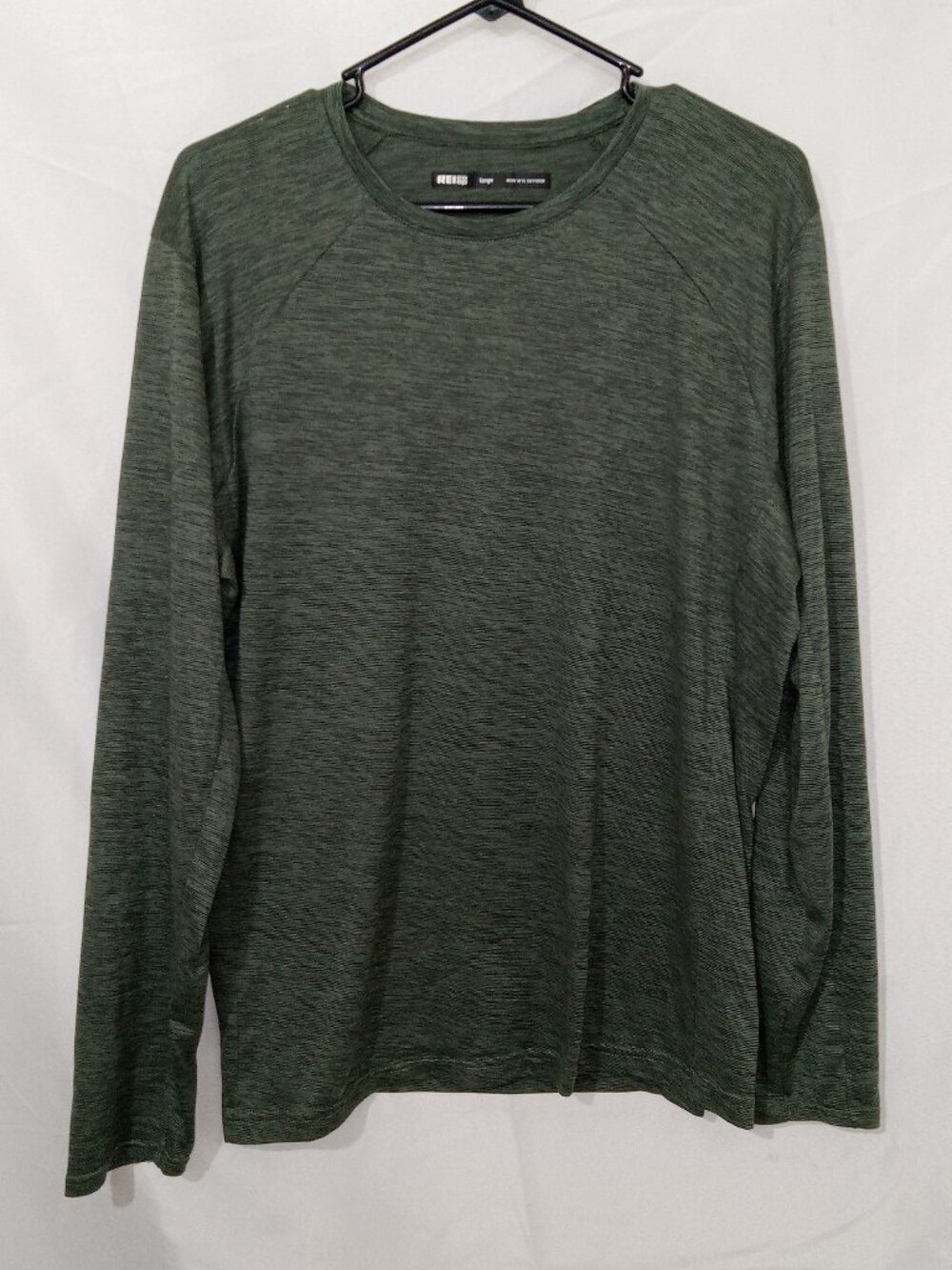 REI Co-op Long Sleeve Base Layer Shirt Men’s L Green Lightweight Hiking Gorpcore - Picture 1 of 10
